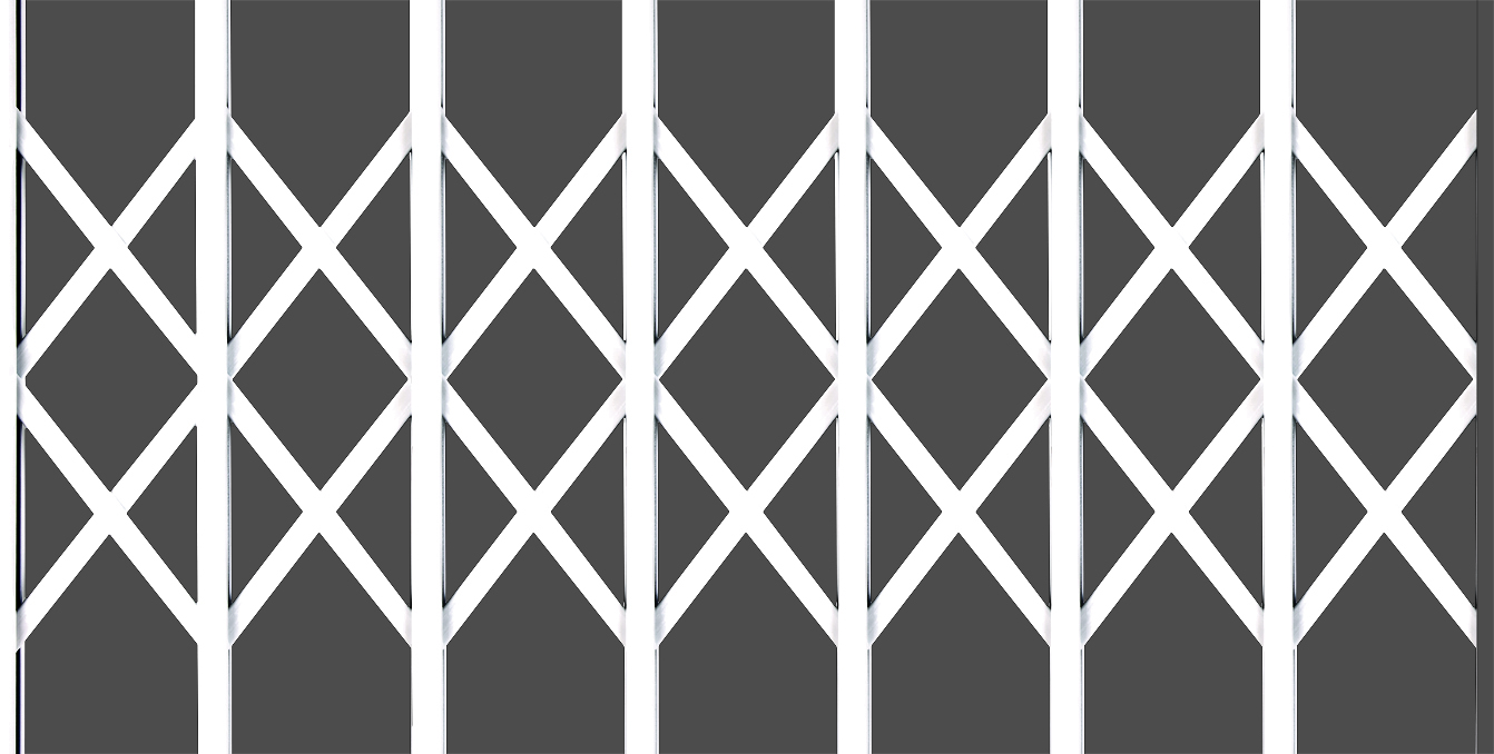 Retractable Grilles - X Pattern Lattice